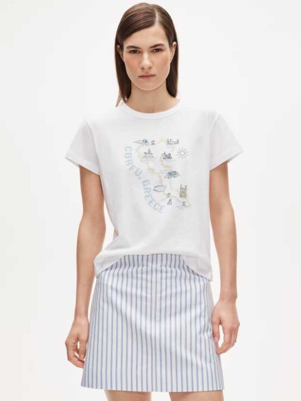 New XS S M L J.Crew Corfu Greece vintage jersey summer in Corfu graphic t-shirt